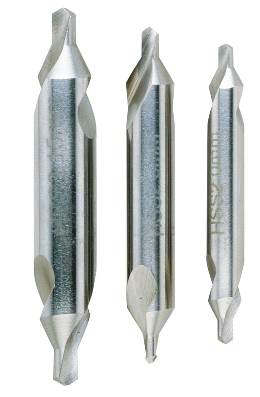 Zentrierbohrersatz 3-tlg., DIN 333, HSS (2,0-2,5-3,15 mm)