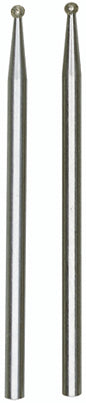 PROXXON-Diamantschleifstifte, Kugel, 1,0 mm, 2 Stück