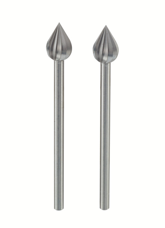PROXXON-Fräser Flamme (Wolfram-Vanadiumstahl), 6 mm, 2 Stück