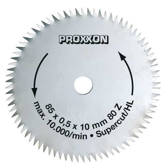 PROXXON-Kreissägeblatt Super-Cut, Ø 85 x 0,5 x 10 mm, 80 Zähne