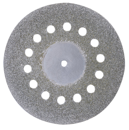 PROXXON-Diamantierte Trennscheibe mit Kühllöchern, Ø 38 mm + 1 Träger