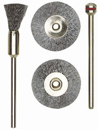 PROXXON-Pinselbürsten, Stahl, 8 mm, 2 Stück