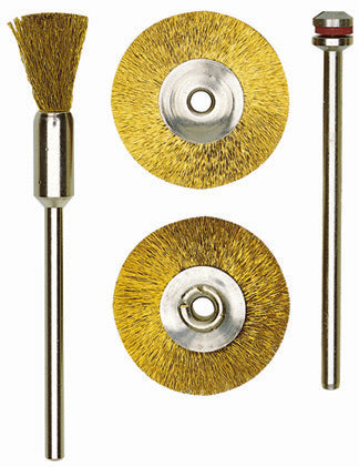 Pinselbürsten Messing, 8 mm, 2 St.