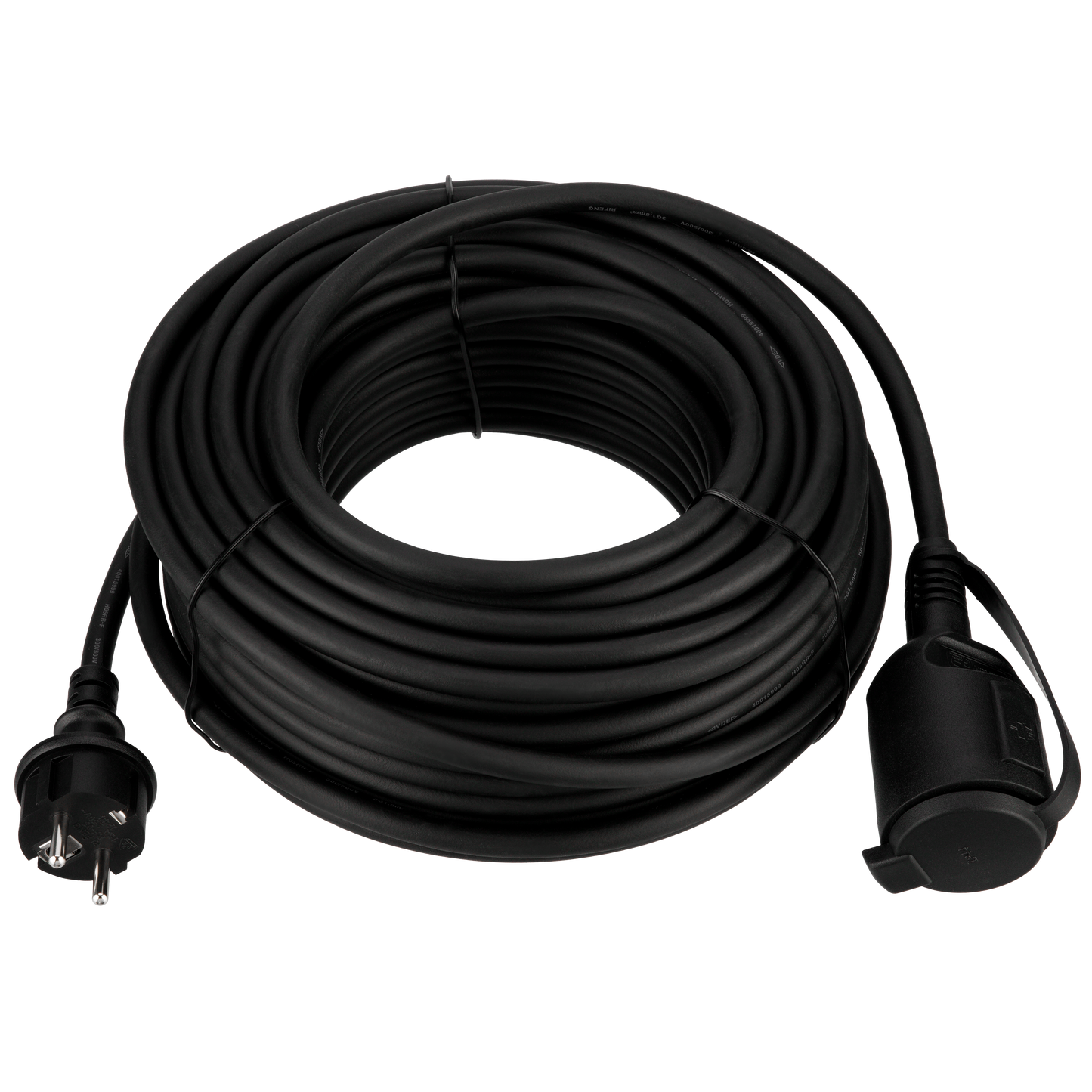 Verlängerung Gummi Schuko H05RR-F 3G1,52 25m schwarz