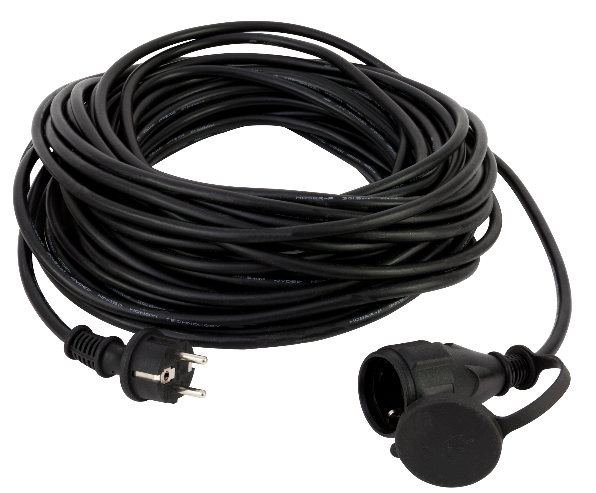 Verlängerung Gummi Schuko H05RR-F 3G1,52 25m schwarz