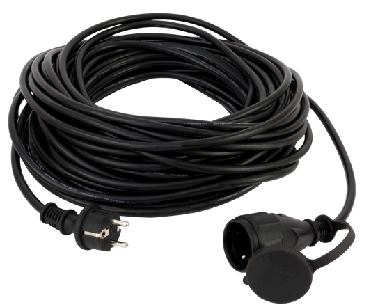 Verlängerung Gummi Schuko H05RR-F 3G1,52 25m schwarz