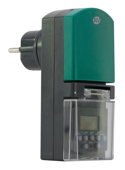 REV Digitale Zeitschaltuhr IP44 | schwarz