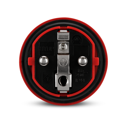 REV PROFI Schutzkontakt Gummistecker | IP44 | 230V | rot