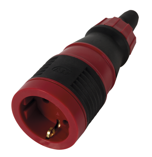 REV PROFI Schutzkontakt Gummikupplung | IP20 | 230V | rot