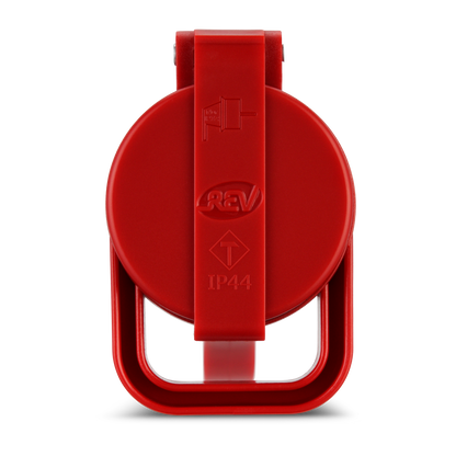 REV PROFI Schutzkontakt Gummikupplung | IP44 | 230V | rot
