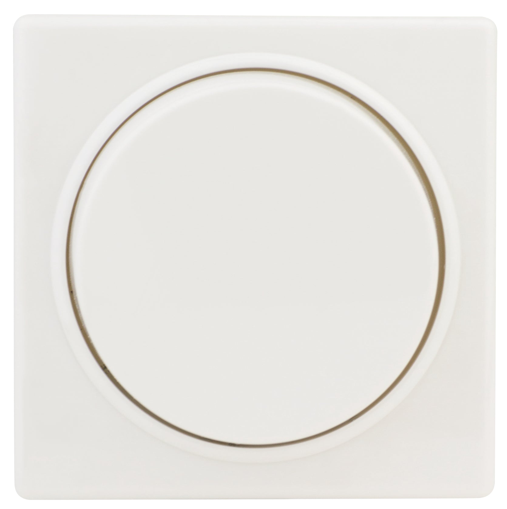 Quadro Abdeckung für Dimmer / Helligkeitsregler | Weiß