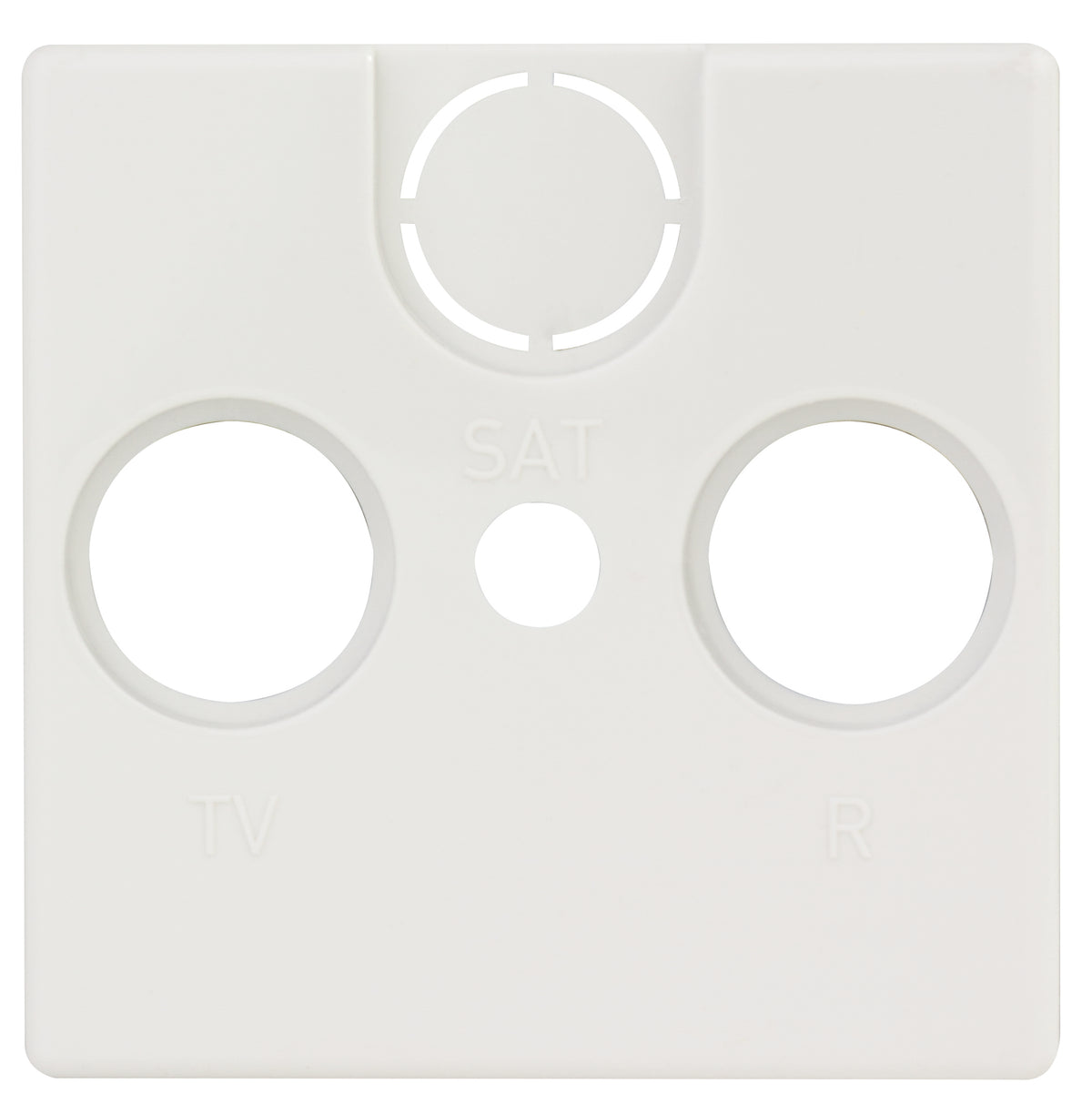 Quadro Abdeckung für Antennen-Dose TV / RF | Weiß
