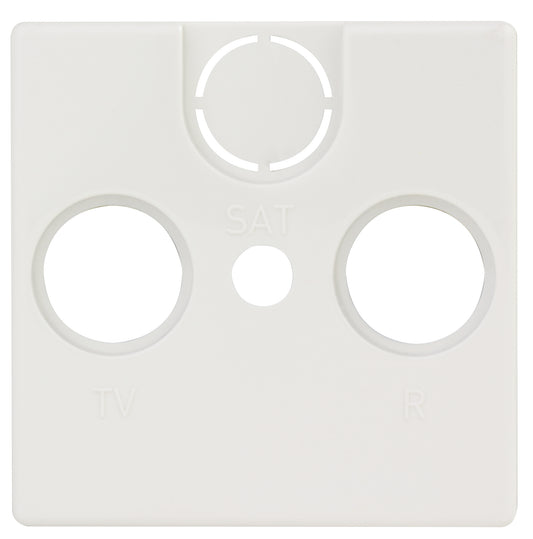 Quadro Abdeckung für Antennen-Dose TV / RF | Weiß