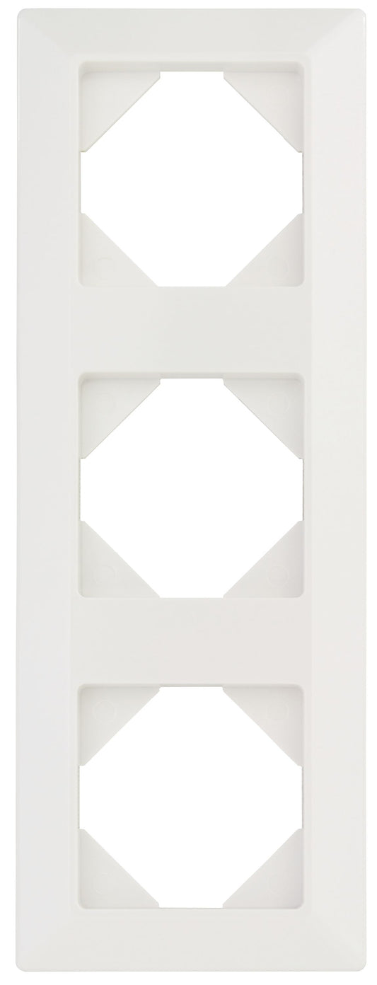 Quadro Abdeckrahmen | 3-fach | Weiß