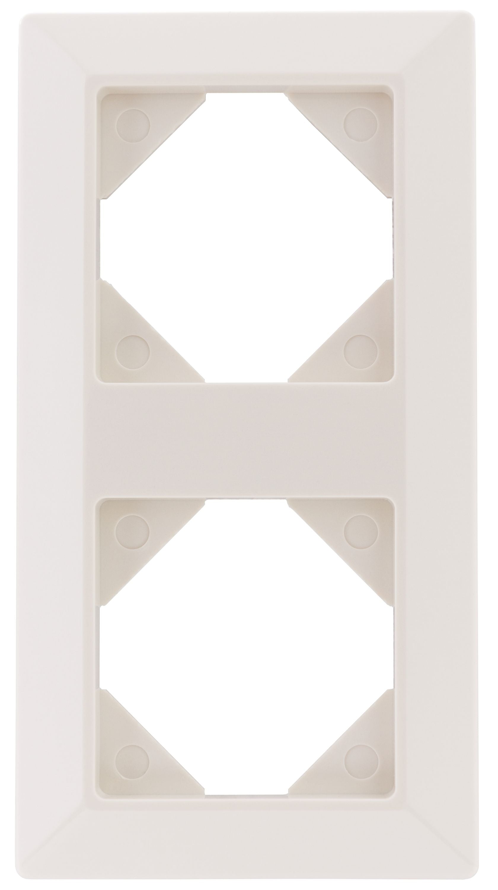 Quadro Abdeckrahmen 2-fach | Weiß