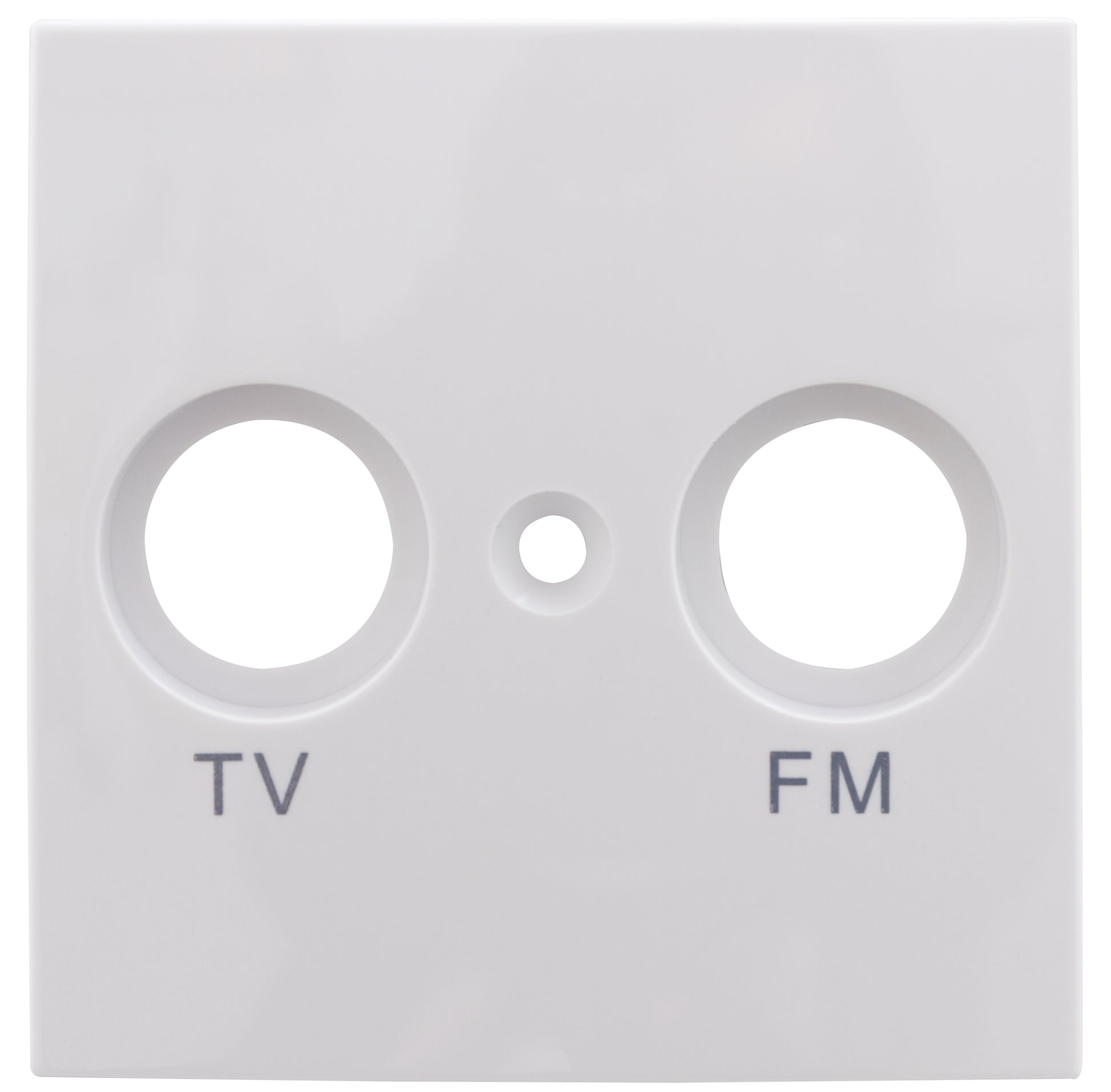 Studio Abdeckung für Antennen-Dose TV / RF | Weiß
