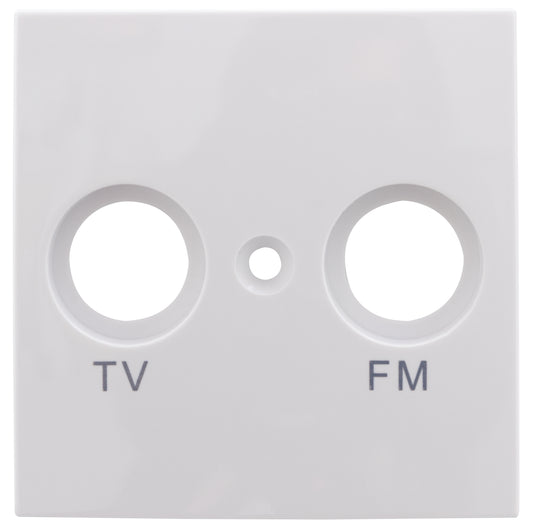 Studio Abdeckung für Antennen-Dose TV / RF | Weiß