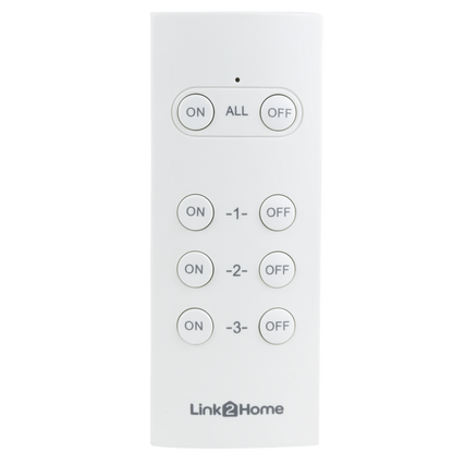 REV 3x Funksteckdose mit Fernbedienung | innen | weiß