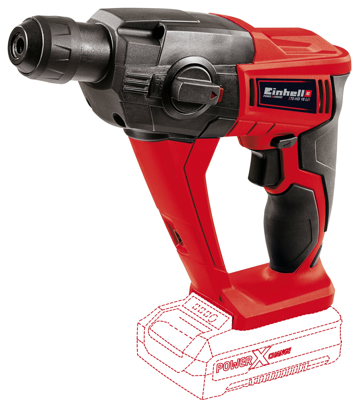 Einhell Akku-Bohrhammer TE-HD 18 Li Solo