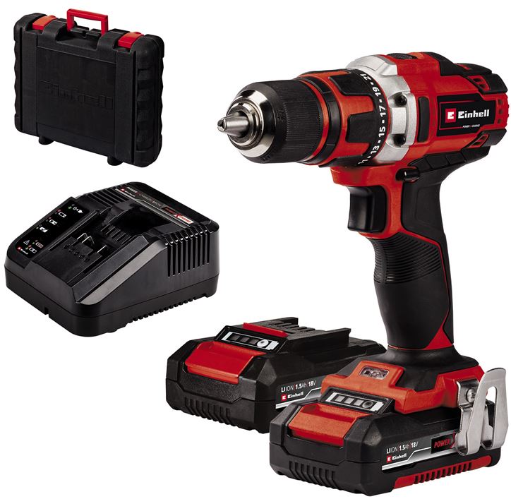 Einhell Akku-Bohrschrauber TE-CD 18/40-1 Li (2x1,5 Ah)