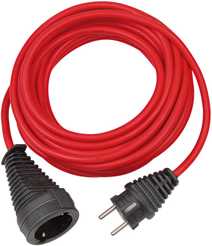 Verl.-Kabel 10m H05VV-F3G1,5 rot mit KiSchu H05VV-F 3G1.5