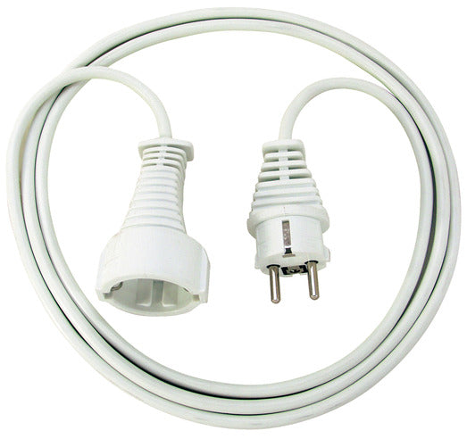 Verl.-Kabel 3m H05VV-F3G1,5 weiss mit KiSchu H05VV-F3G1.5