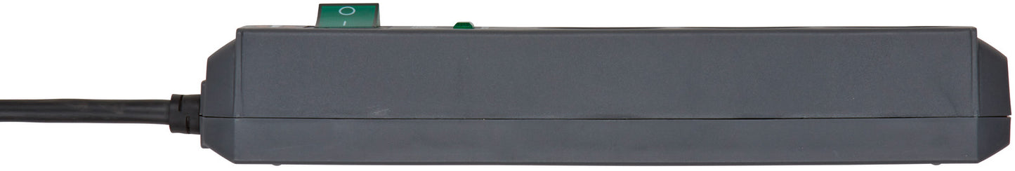 ECO-Line 3fach mit ÜSS 13.500A *DE* 1,5m H05VV-F3G1.5  Anthrazit/Blister 1,5m H05VV-F 3G1.5 /Anthr.