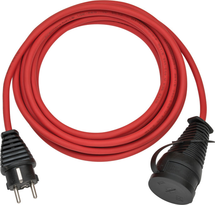 Verl.-Kabel BREMAXX 10m rot <IP44> N05V3V3-F3G1,5 - Stecker u. Kupplung AT-N05V3V3-F 3G1,5 - rot