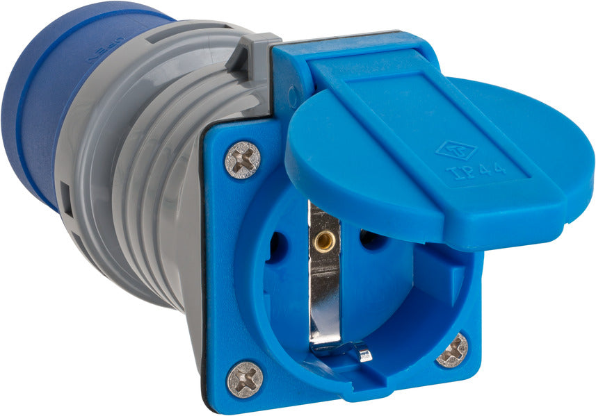 CEE-Adapter 240V/16A auf Schutzkontaktstecker 3-polig <IP44>