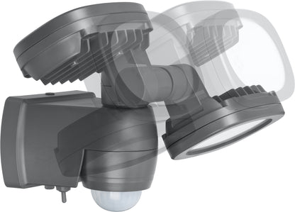 Batterie LED Strahler LUFOS 420 480lm, Doppelkopf, PIR, IP44