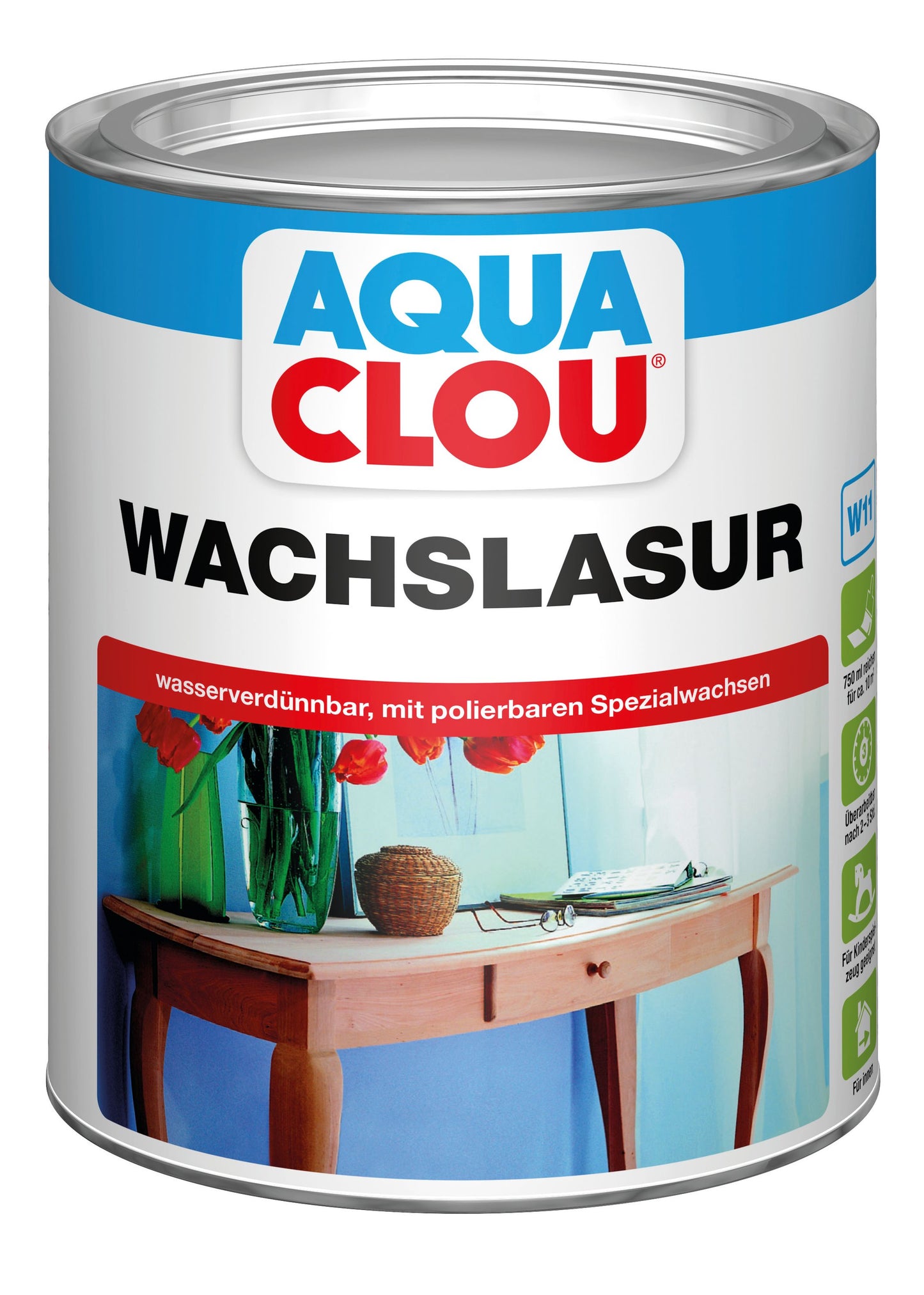 Aqua Clou Wachslasur 0,75 Liter | dunkelbraun