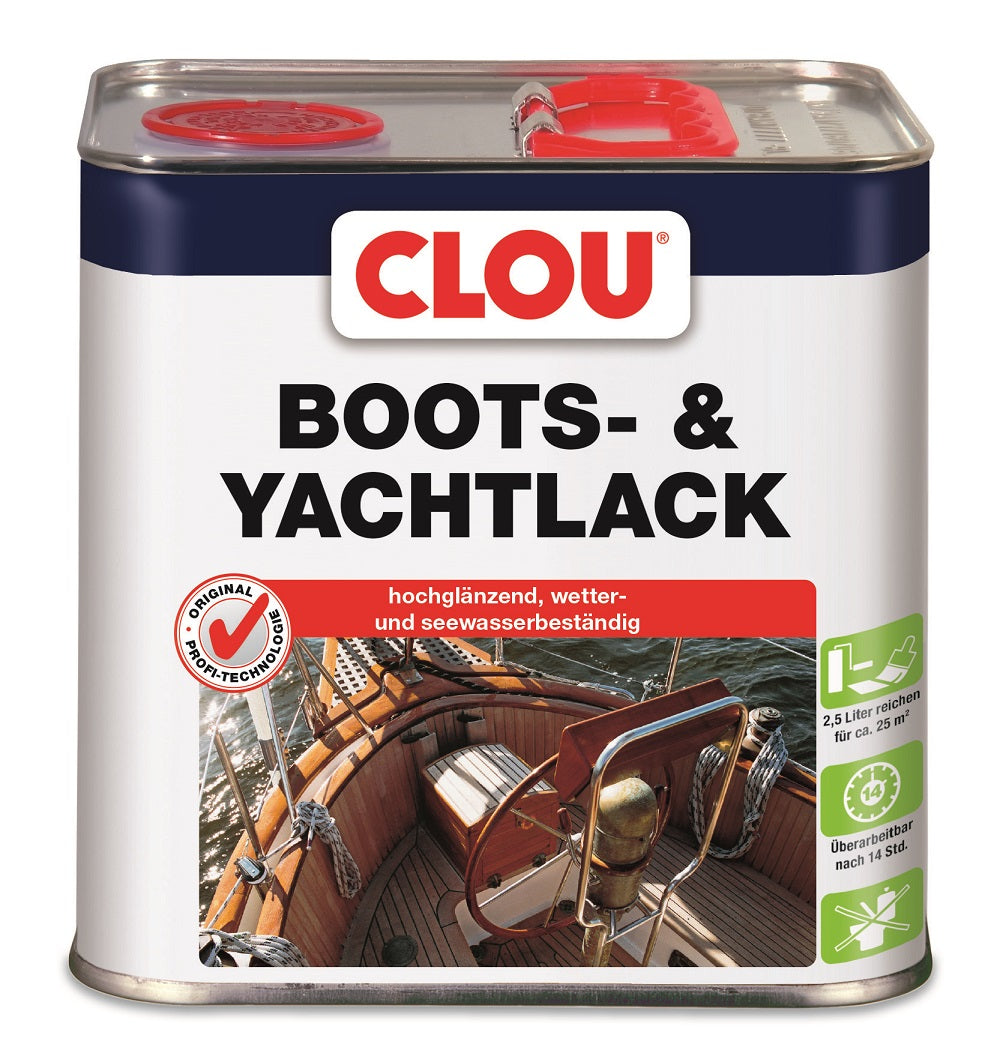 Clou Boots- Yachtlack transparent