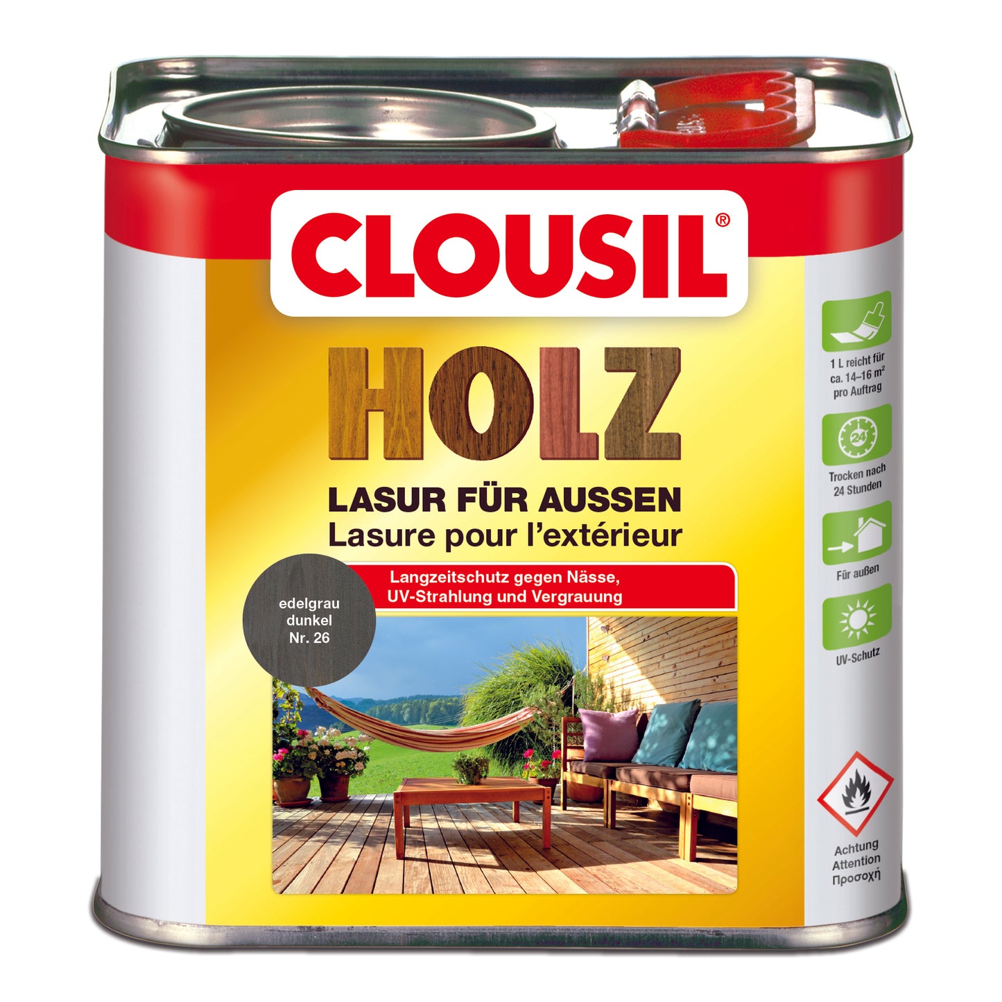 Clousil Grau Dunkel 2,500 L