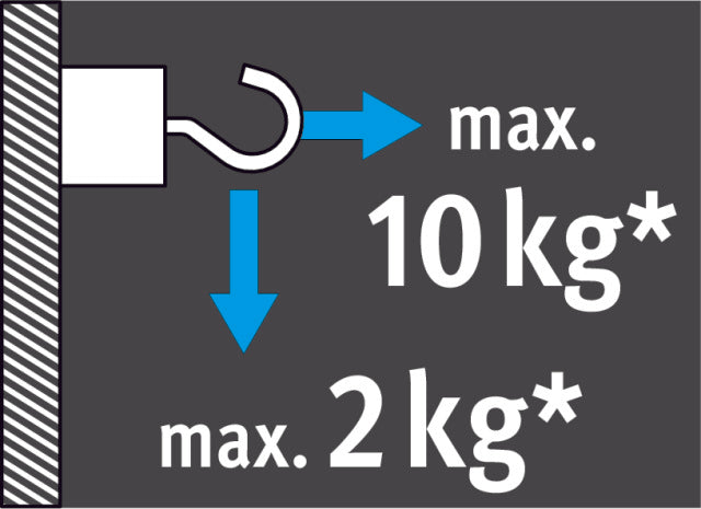 Magnethaken Neodym silb.20mm H 41mm 2St.