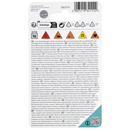 Magnethaken Neodym silb.20mm H 41mm 2St.