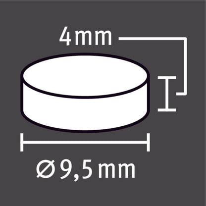 Magnetscheibe Ferrit schw.9,5mm H4mm 8St