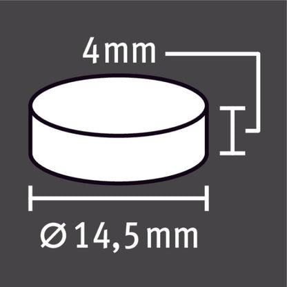 Magnetscheibe Ferrit schw.14,5mm H4mm8St