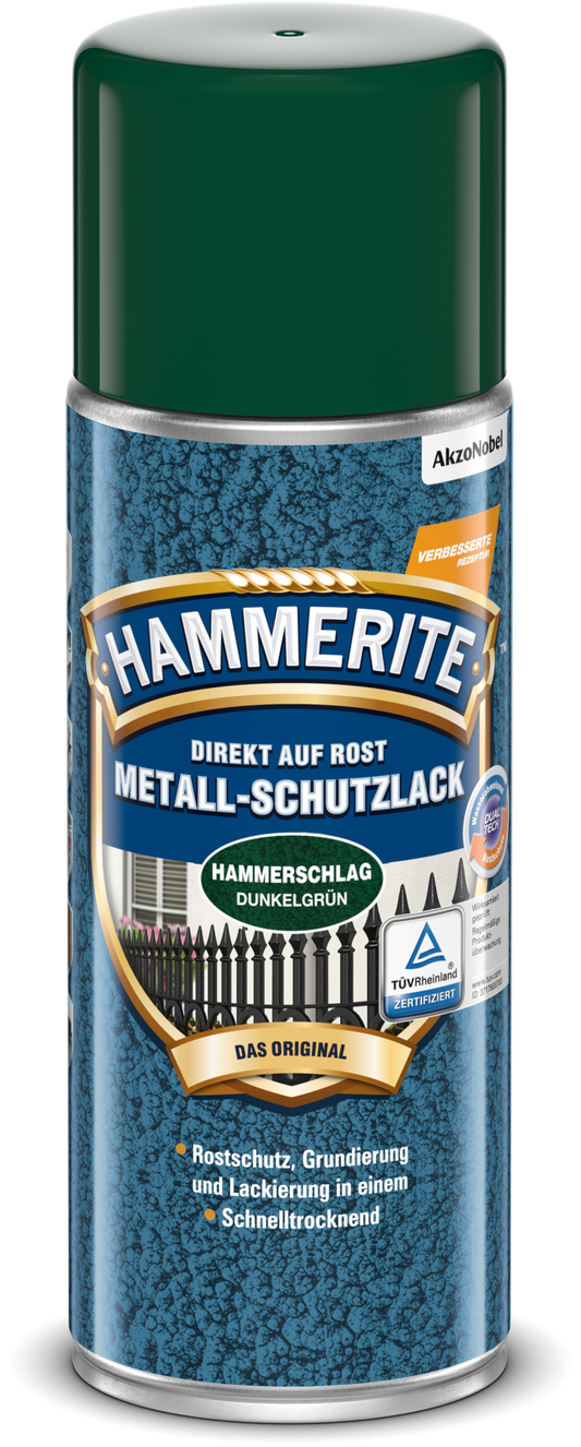 Hammerite Metallschutz-Sprühlack "Hammerschlag" 400ml | Dunkelgrün