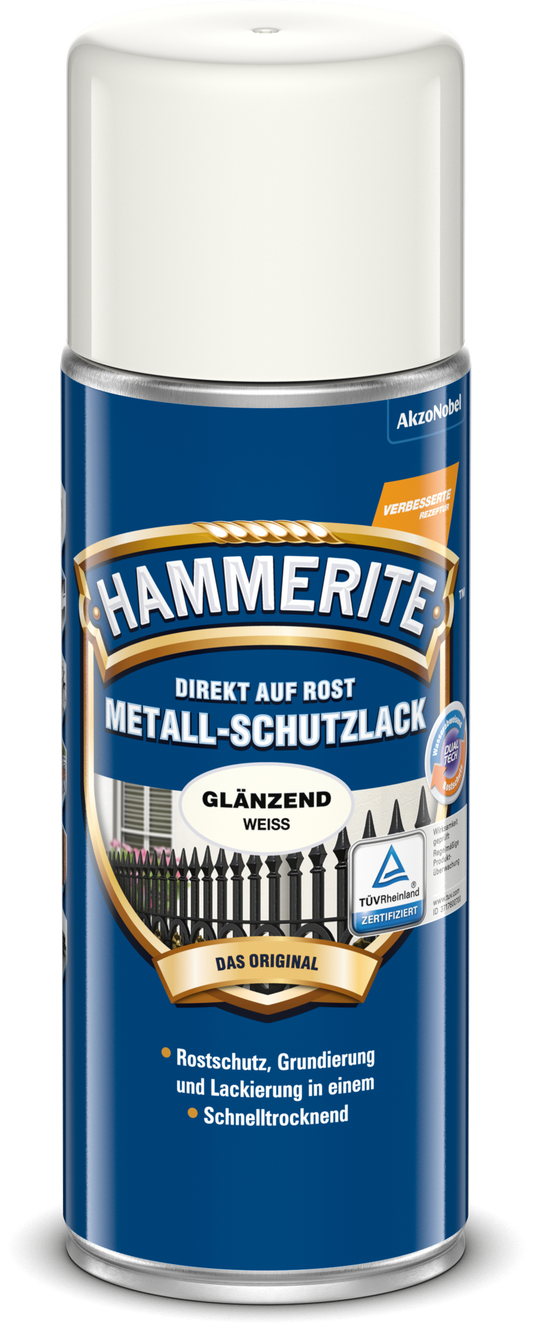 Hammerite Metall-Schutzlack 400ml | Weiß glänzend