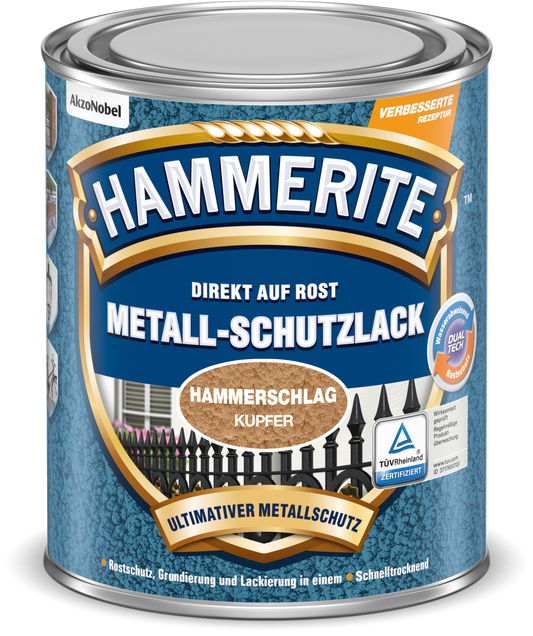 Hammerite Metallschutzlack "Hammerschlag" 250ml | Kupfer