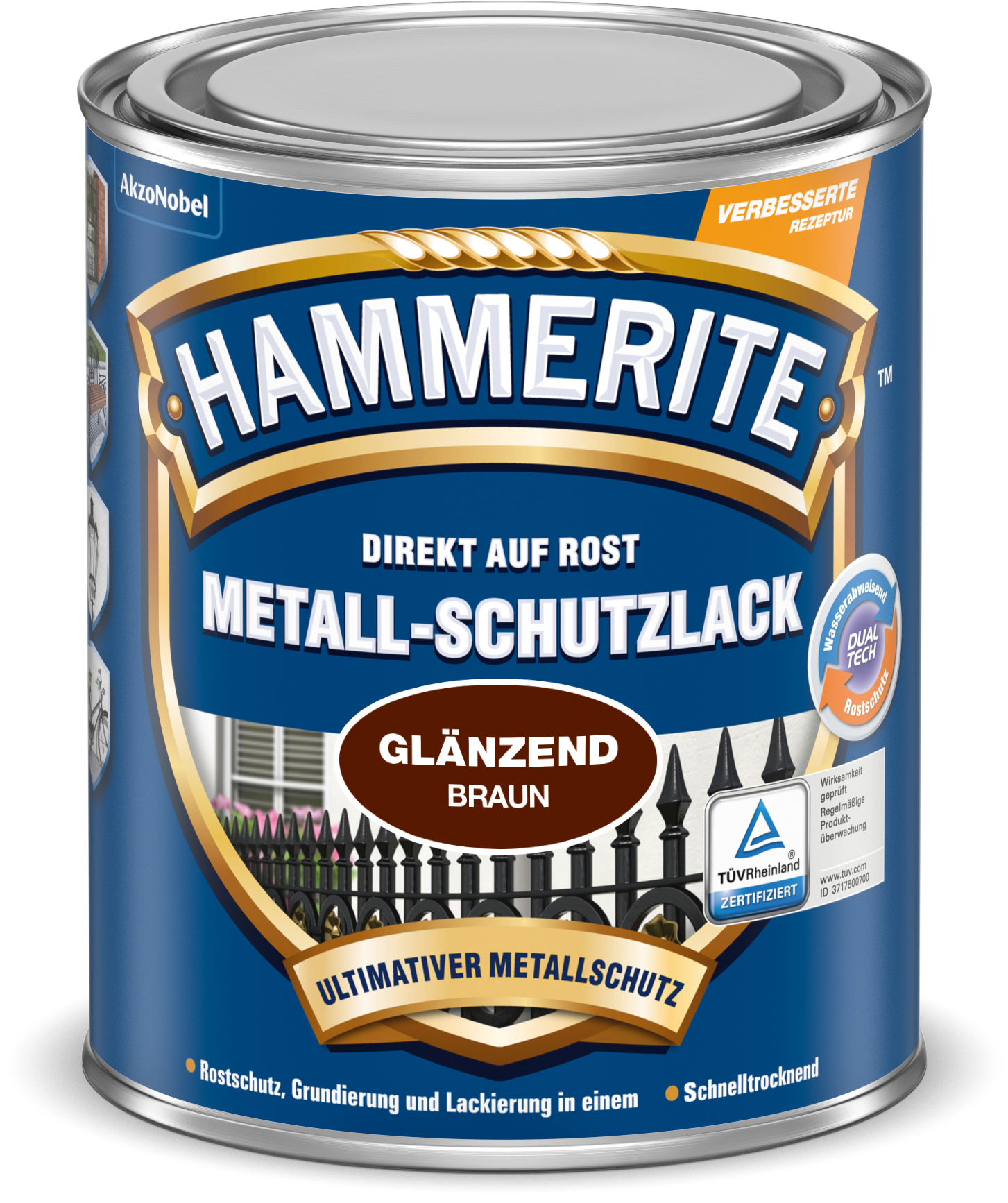 Hammerite Metallschutzlack 750ml | Braun glänzend