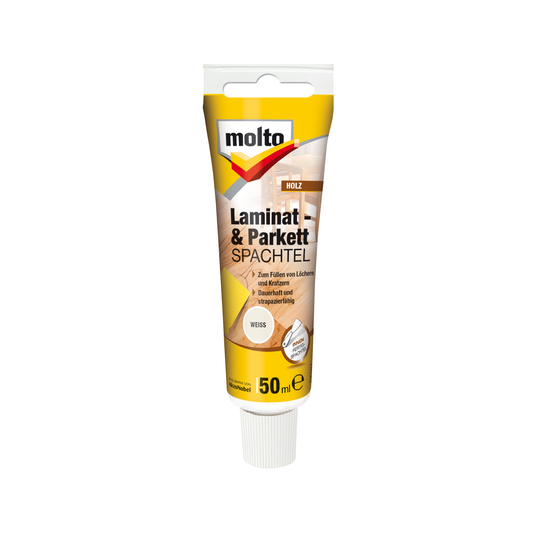 Molto Laminat- & Parkettspachtel 50ml | Weiß