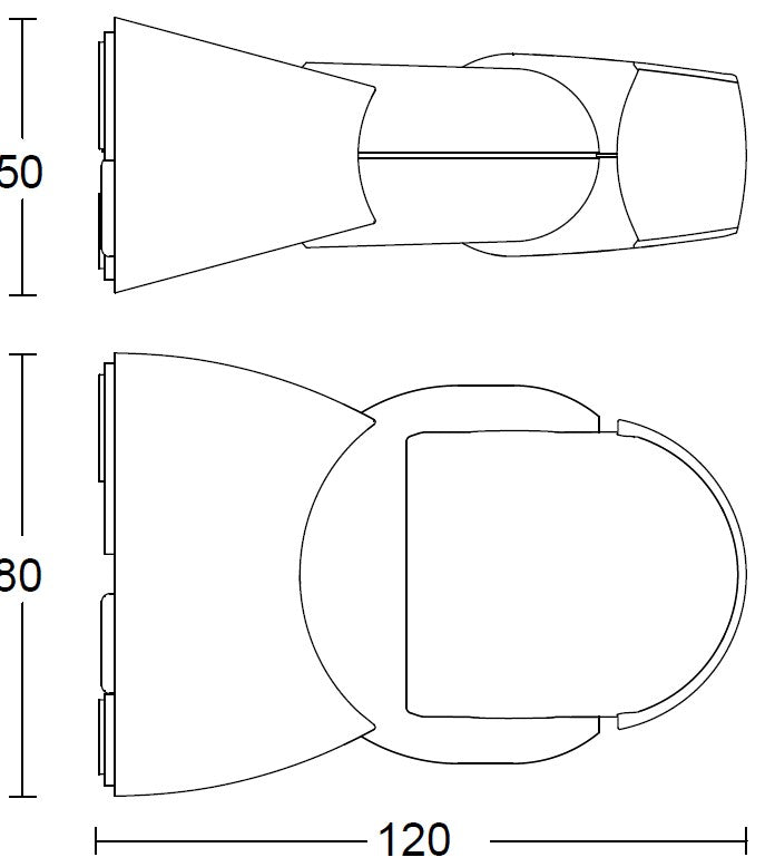 STEINEL Bewegungsmelder IS1 weiß, 120° Erfassung, IP54