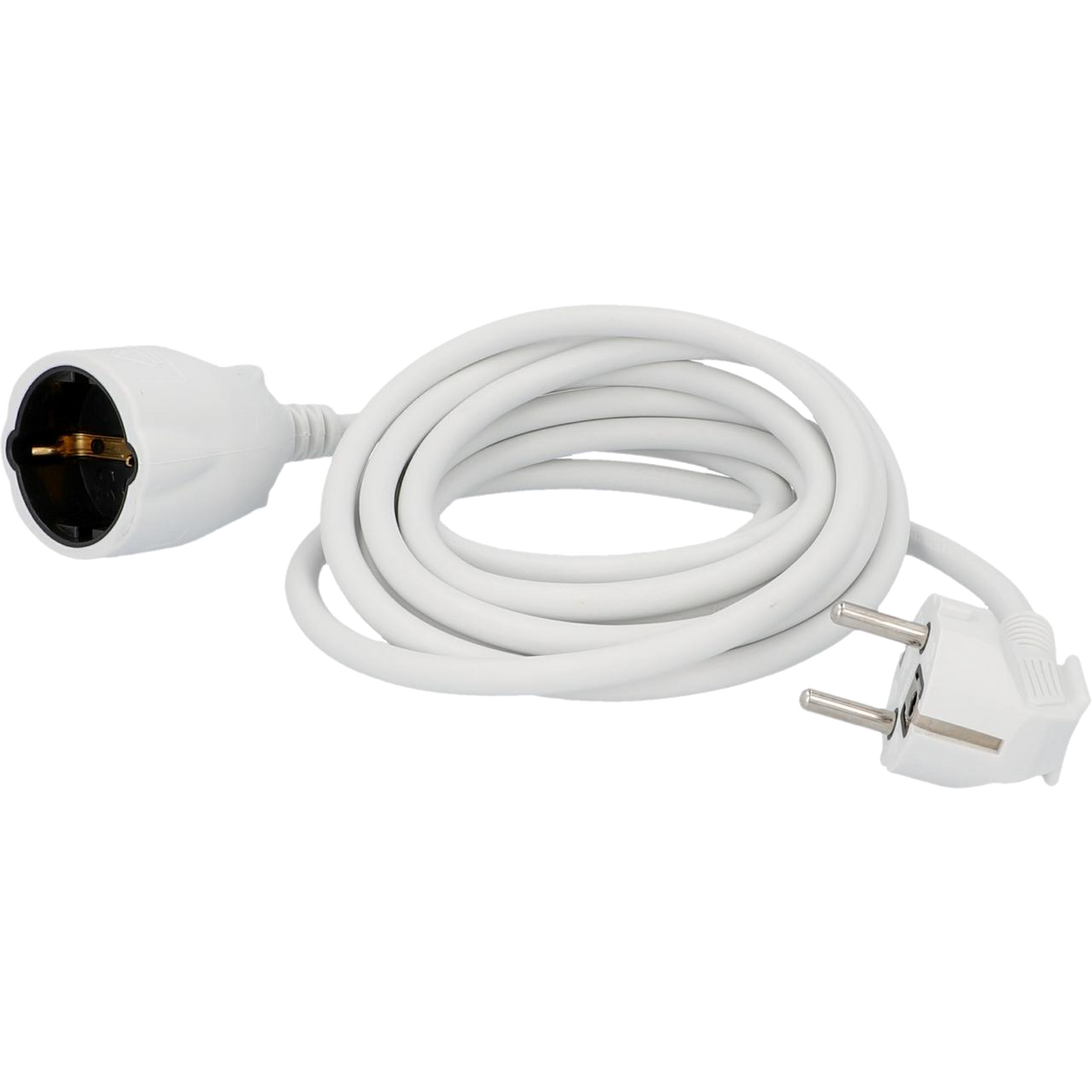 Schuko-Verlängerung 3m H05VV-F 3G1,5mm2, ws