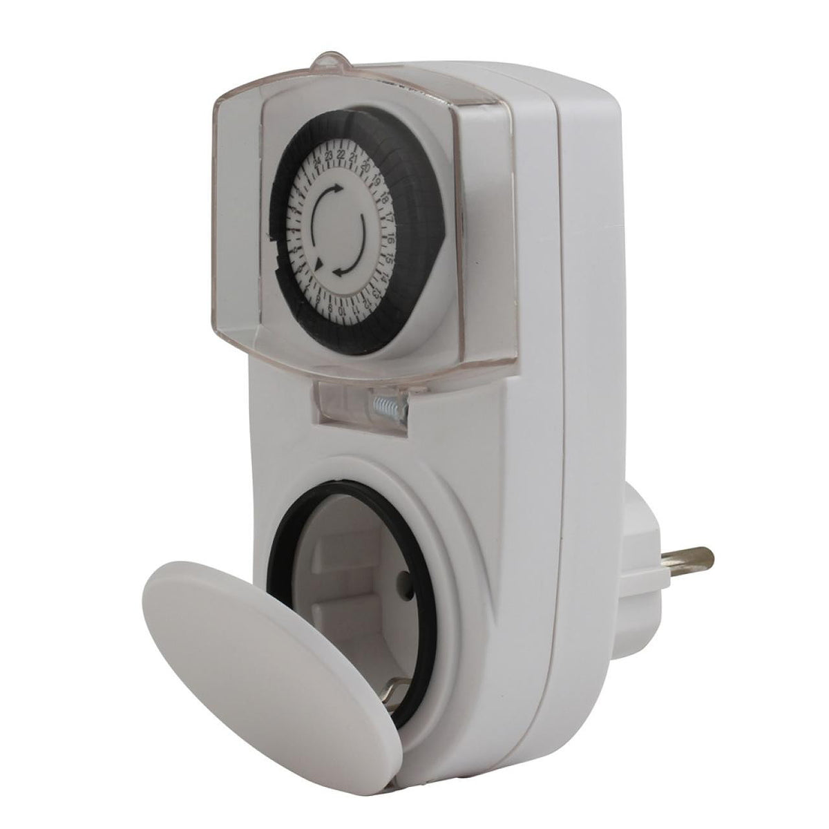 Tageszeitschaltuhr außen Mini analog gr