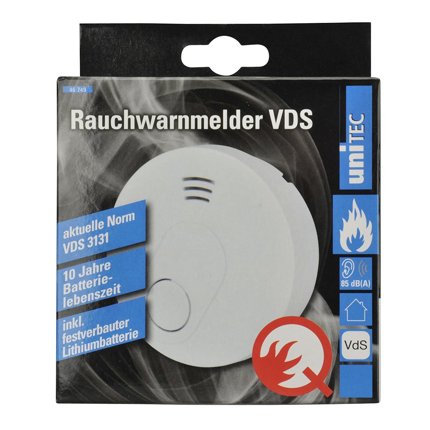 Rauchwarnm. Li Bat VdS3131/QLabel ws
