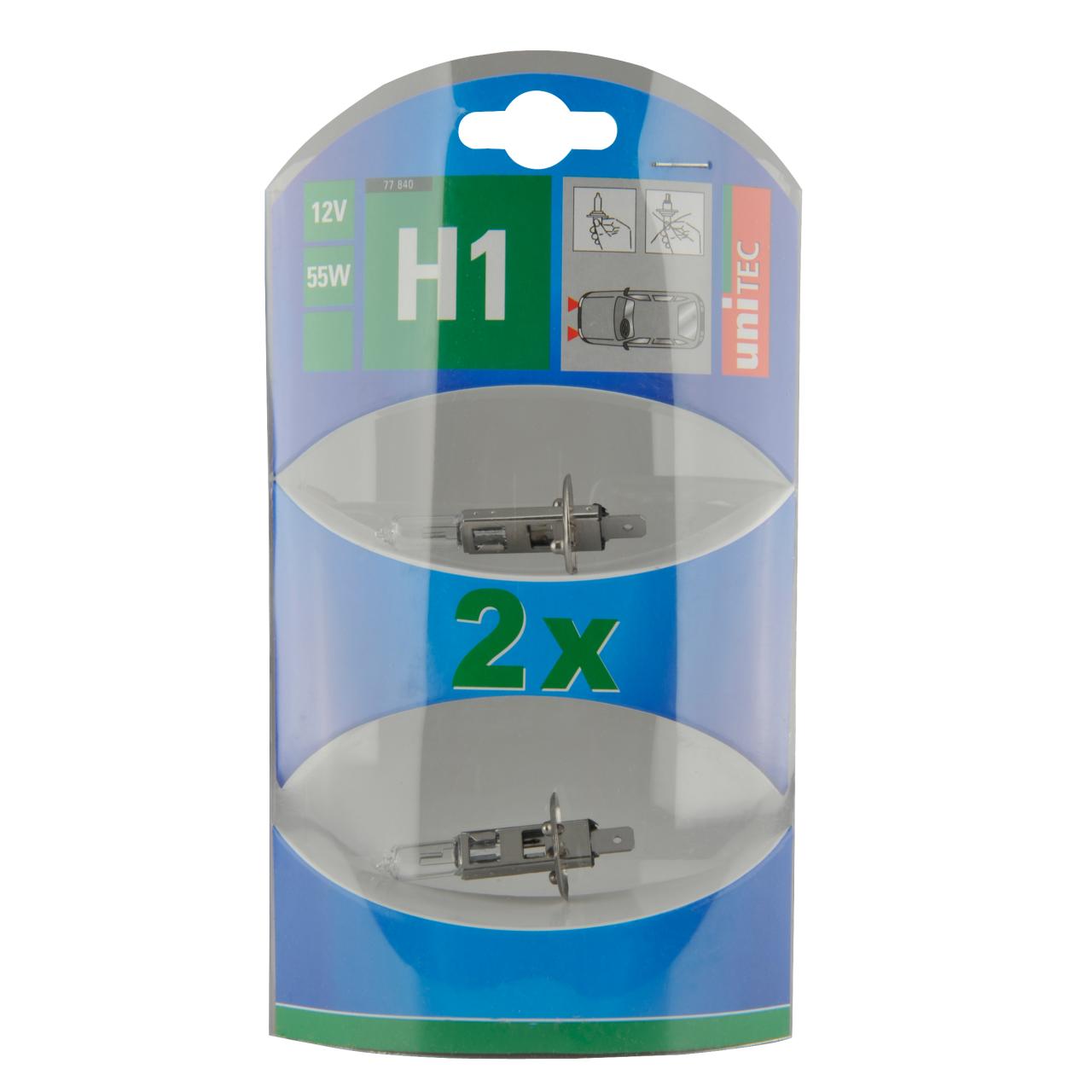 H1 Halogen 12V 55W 2x