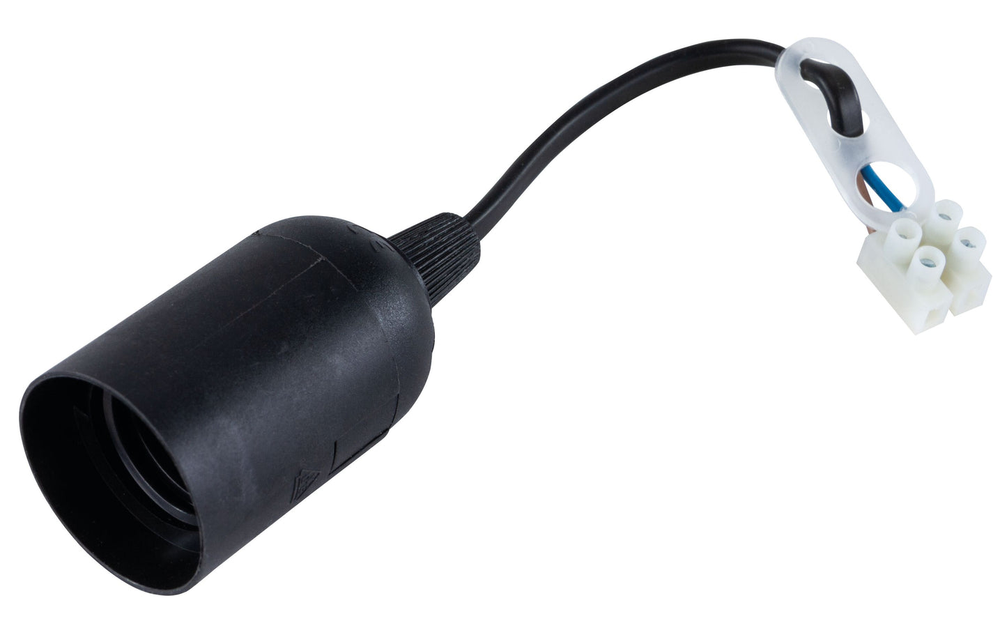 REV Lampenfassung, Baufassung E27 | 3 Stück | schwarz