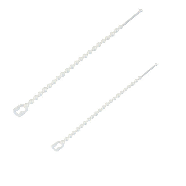 REV Kabelbinder, Knotenband 18cm | 25 Stück | weiß