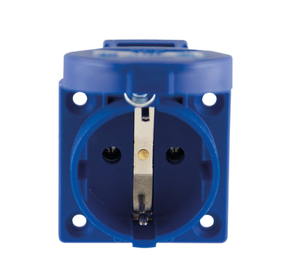 REV Schutzkontakt-Einbau-Steckdose mit Klappdeckel